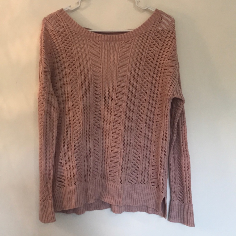 Pink American eagle sweater